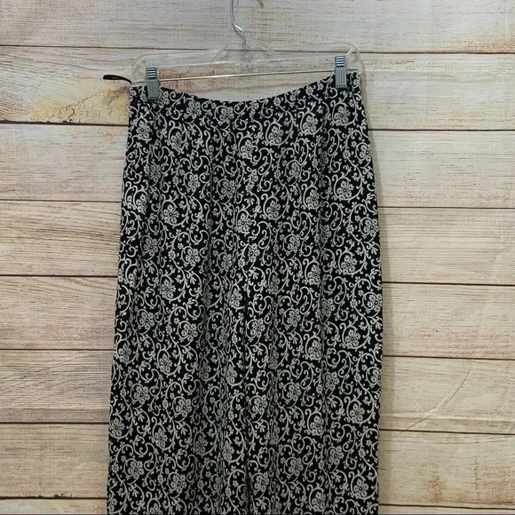 Talbots Pure Silk Lined Pants Black Side Zip - Picture 6 of 11